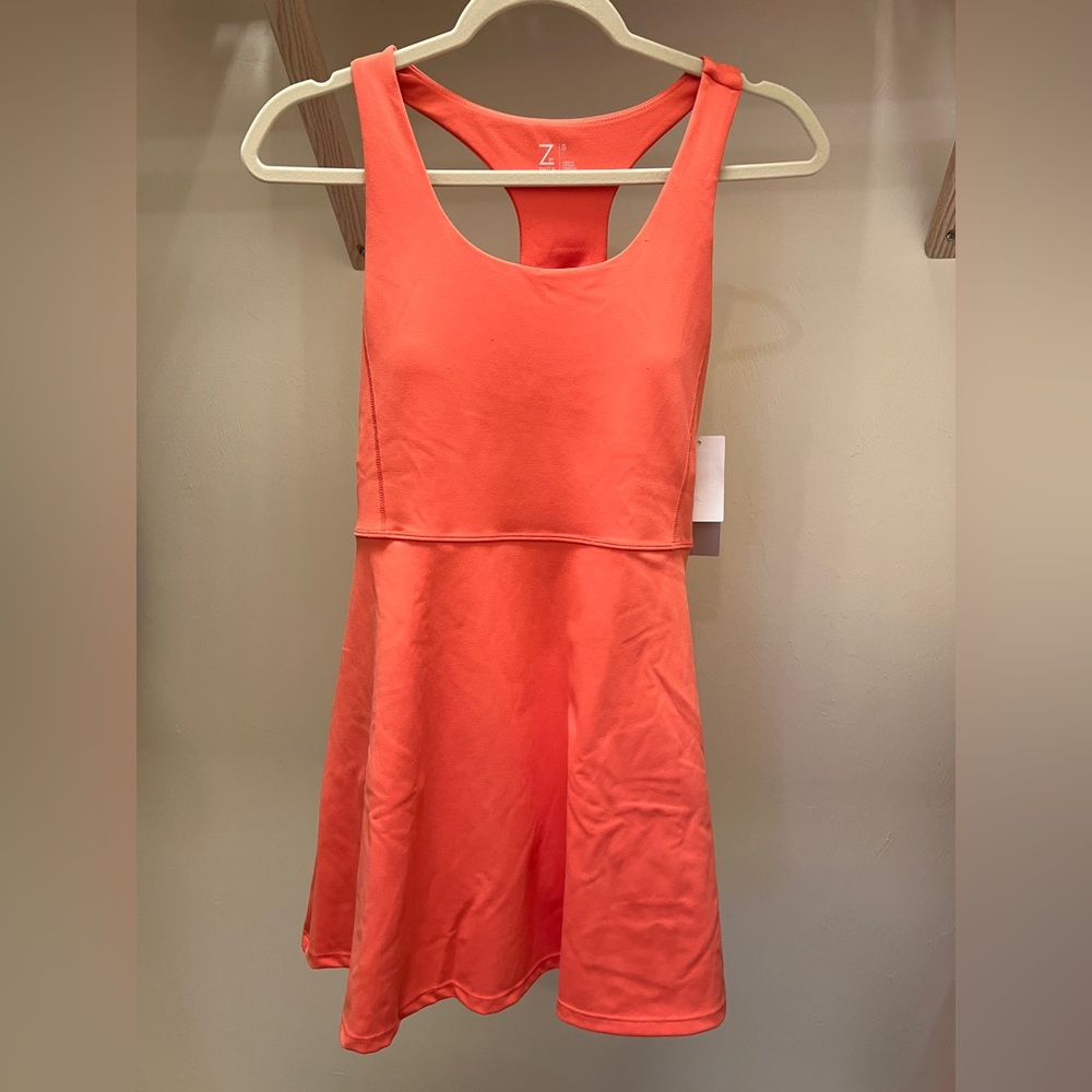 Zella Vibrant Coral pink Sleeveless Athletic/Tennis Dress Size S